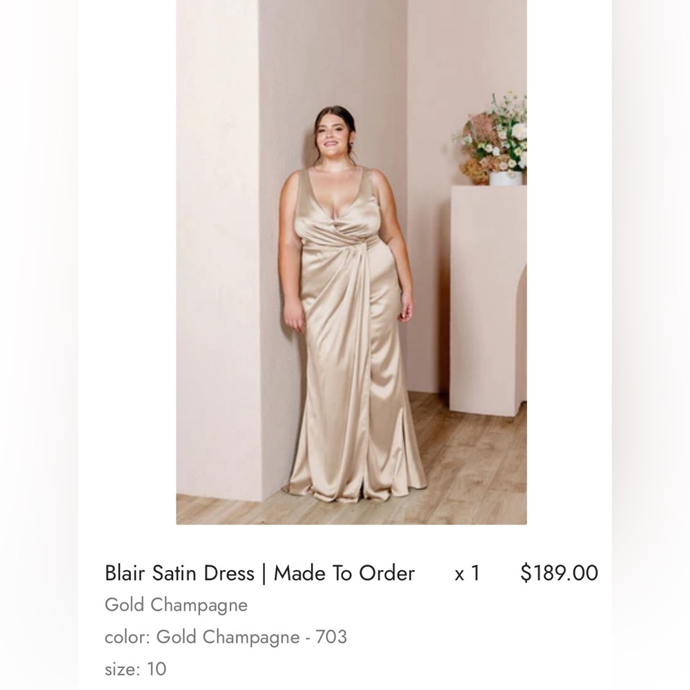 Revelry Blair Satin Bridesmaid Dress